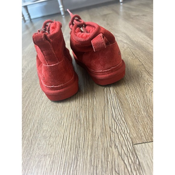 UGG Chukka Boots Girls 13 Youth Red - WORN - Picture 6 of 7